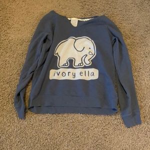 Ivory Ella Size Medium Blue Long Sleeve Shirt